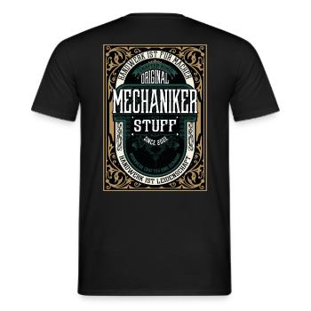 Original Mechaniker, Robustes Handwerker-Shirt - Männer T-Shirt - Schwarz - Hinten - AI Model Male 178 light (178cm)