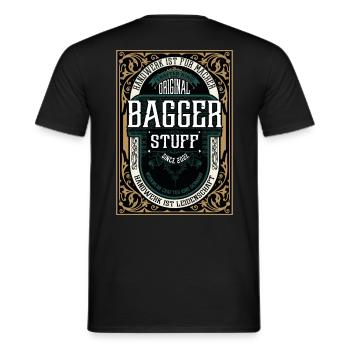 Original Bagger, Robustes Handwerker-Shirt - Männer T-Shirt - Schwarz - Hinten - AI Model Male 178 light (178cm)