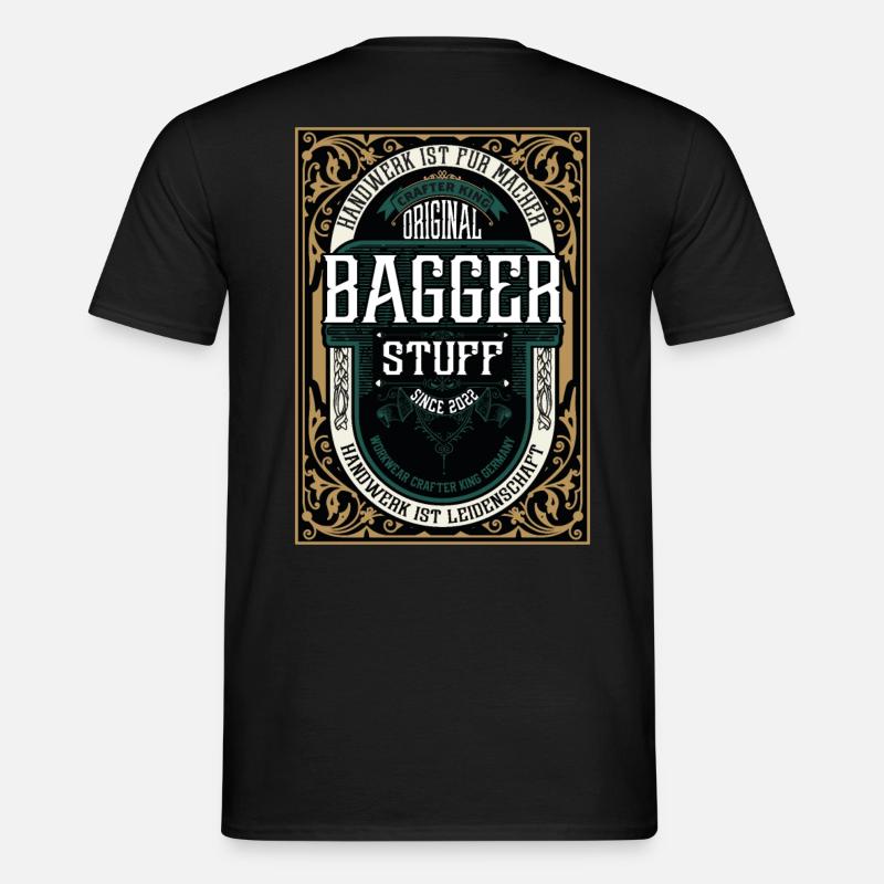Original Bagger, Robustes Handwerker-Shirt - Männer T-Shirt - Schwarz