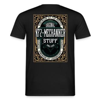 Original Kfz Mechaniker, Robustes Handwerker-Shirt - Männer T-Shirt - Schwarz - Hinten - AI Model Male 178 light (178cm)