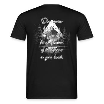 Saying for the Person Behind You Dreams Goals - Men's T-Shirt - black - Back - AI Model Male 178 light (178cm)