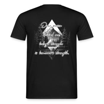 Dire pour la personne derrière vous Force Dire - T-shirt homme - noir - Dos - AI Model Male 178 light (178cm)