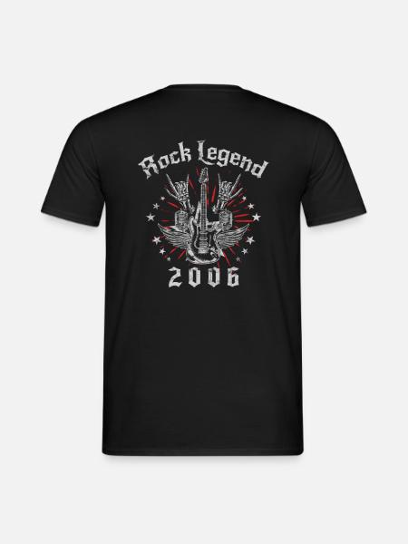 2006 Birthday Rock Legends Guitar - Men's T-Shirt - black