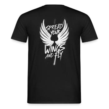 Déployez vos ailes et faites voler Angel Angelwings Wings - T-shirt homme - noir - Dos - AI Model Male 178 light (178cm)