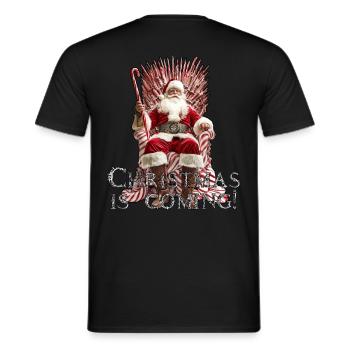 Christmas is coming! - Männer T-Shirt - Schwarz - Hinten - AI Model Male 178 light (178cm)