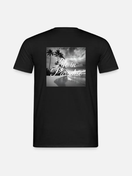 Life in Paradise - MĂ€nner T-Shirt - Schwarz