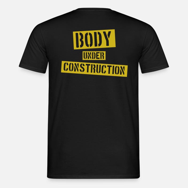 Body under Construction - Männer T-Shirt - Schwarz