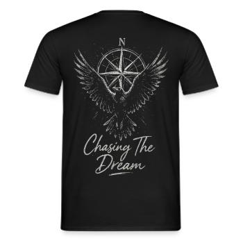 Dream Hunt Boussole Wing - T-shirt homme - noir - Dos - AI Model Male 178 light (178cm)