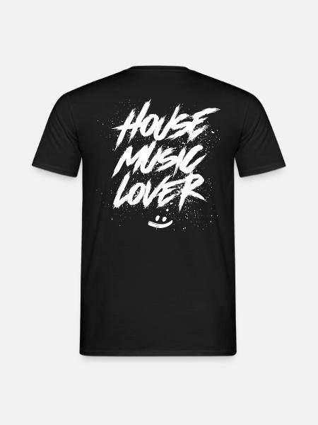 House Music Lover - Männer T-Shirt - Schwarz