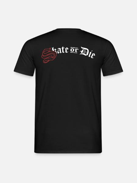 Skater - Skate Or Die - Männer T-Shirt - Schwarz