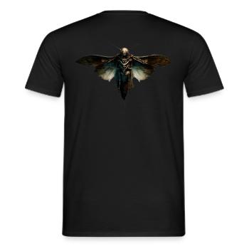 Dark Moth - Männer T-Shirt - Schwarz - Hinten - AI Model Male 178 light (178cm)