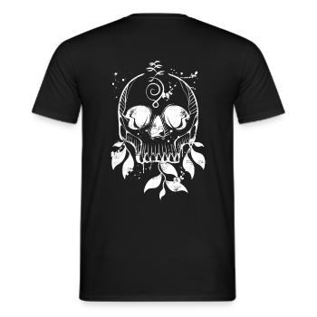 Motorbike skull back motorcycle shirt - Men's T-Shirt - black - Back - AI Model Male 178 light (178cm)