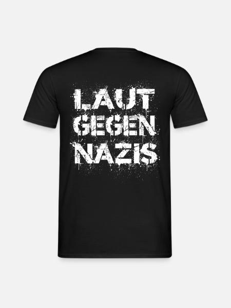 Loud against Nazis - Men's T-Shirt - black