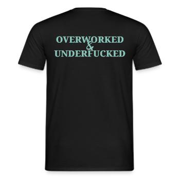Surmené - T-shirt homme - noir - Dos - AI Model Male 178 light (178cm)
