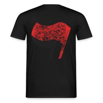 ANTIFA - FASCISM SUCKS - Men's T-Shirt - black - Back - AI Model Male 178 light (178cm)