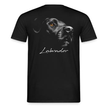 Labrador - Men's T-Shirt - black - Back - AI Model Male 178 light (178cm)