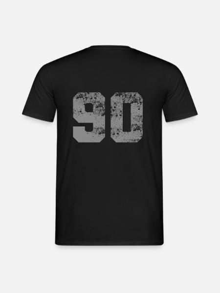 90 GREY - Männer T-Shirt - Schwarz