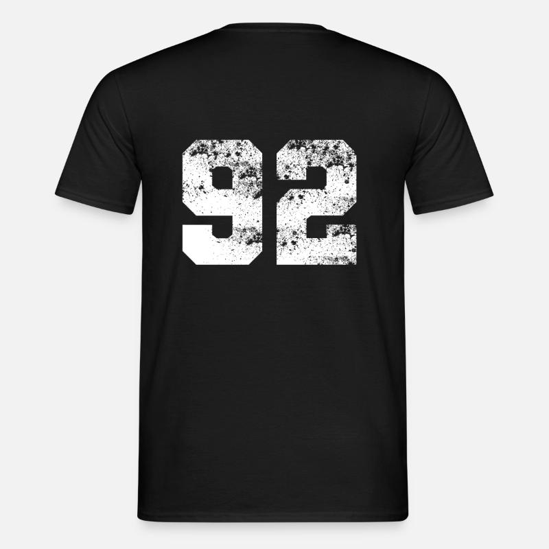 TEAM 92 - Männer T-Shirt - Schwarz