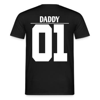 Chemise Daddy 01 & Daddys Girl 01 - T-shirt homme - noir - Dos - AI Model Male 178 light (178cm)