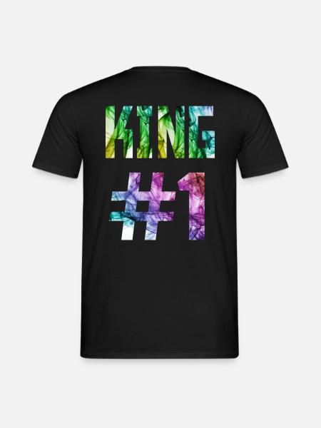 KING 01, King #1, Queen Design im Store - Männer T-Shirt - Schwarz