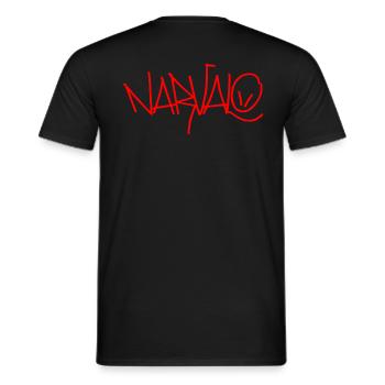 Narvalo rot - Männer T-Shirt - Schwarz - Hinten - AI Model Male 178 light (178cm)