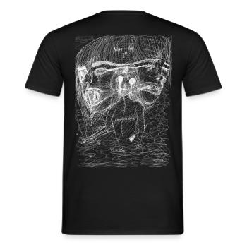 qui suis je? - T-shirt homme - noir - Dos - AI Model Male 178 light (178cm)