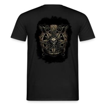death metal - Männer T-Shirt - Schwarz - Hinten - AI Model Male 178 light (178cm)
