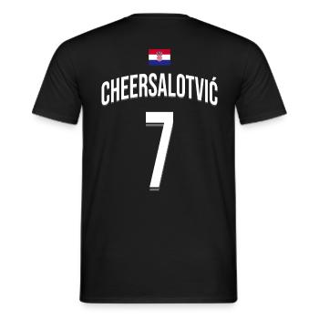EDM Rave Funny Festival Matching Party Crew - Männer T-Shirt - Schwarz - Hinten - AI Model Male 178 light (178cm)