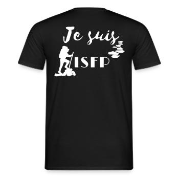 Personnalité ISFP - T-shirt homme - noir - Dos - AI Model Male 178 light (178cm)