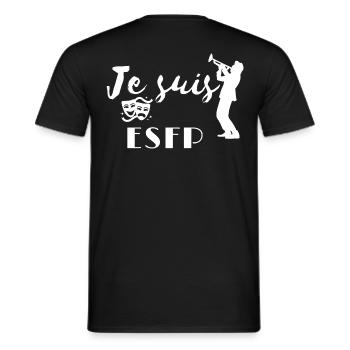 ESFP Personality - Men's T-Shirt - black - Back - AI Model Male 178 light (178cm)