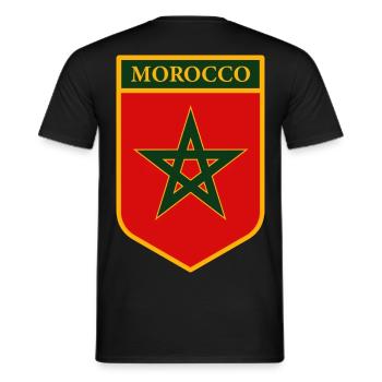 Maroc - T-shirt homme - noir - Dos - AI Model Male 178 light (178cm)