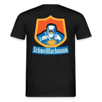 Spécialiste en soudage - Soudeur professionnel - T-shirt homme - noir - Dos - AI Model Male 178 light (178cm)