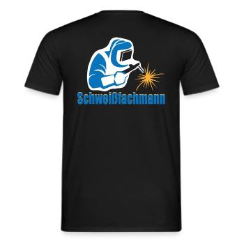 Spécialiste en soudage / maître soudeur - soudeur professionnel - T-shirt homme - noir - Dos - AI Model Male 178 light (178cm)