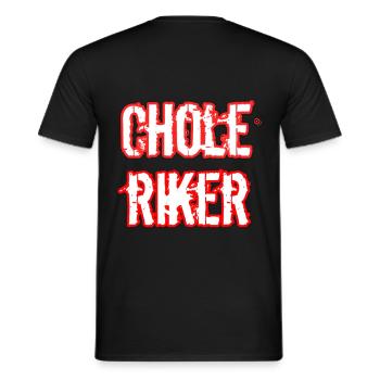 choleric - Men's T-Shirt - black - Back - AI Model Male 178 light (178cm)