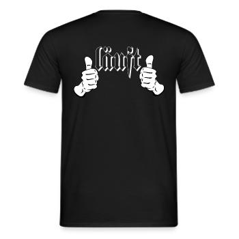 running, saying, sayings, funny sayings, humor, fun, - Men's T-Shirt - black - Back - AI Model Male 178 light (178cm)