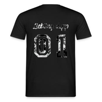 Lieblingsdepp Partnerlook Paare Geschenk Liebe - Männer T-Shirt - Schwarz - Hinten - AI Model Male 178 light (178cm)