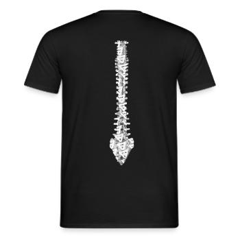 VESTA9 SPINE WHITE - T-shirt homme - noir - Dos - AI Model Male 178 light (178cm)