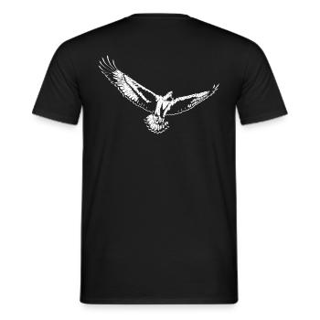 Aigle volant - T-shirt homme - noir - Dos - AI Model Male 178 light (178cm)
