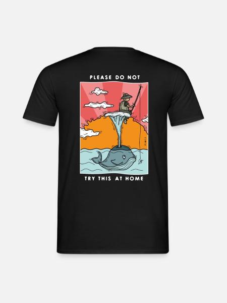 N’essayez pas cela à la maison (blanc) - T-shirt homme - noir