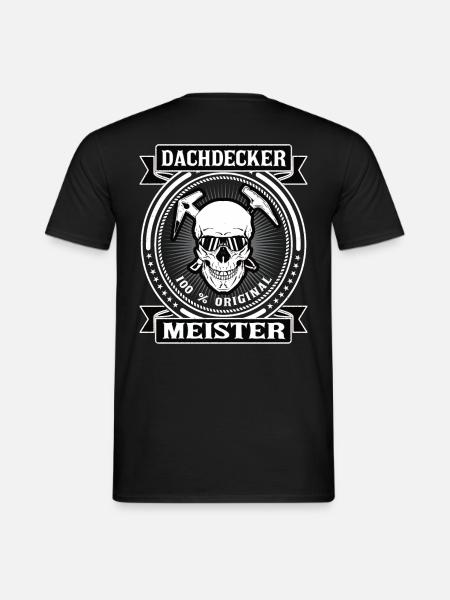 Dachdecker Meister Geschenk Retro - Männer T-Shirt - Schwarz
