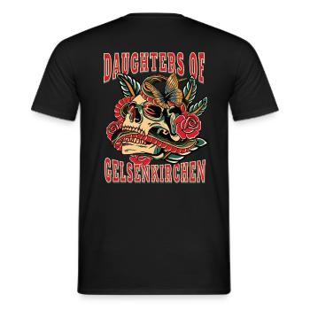Gelsenkirchen Power-Frau daughters of - Männer T-Shirt - Schwarz - Hinten - AI Model Male 178 light (178cm)