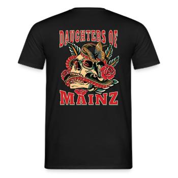 Mainz Power-Frau daughters of Mainz Retro - Männer T-Shirt - Schwarz - Hinten - AI Model Male 178 light (178cm)