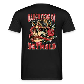 Detmold Frau Geschenk daughters of Detmold Frauen - Männer T-Shirt - Schwarz - Hinten - AI Model Male 178 light (178cm)