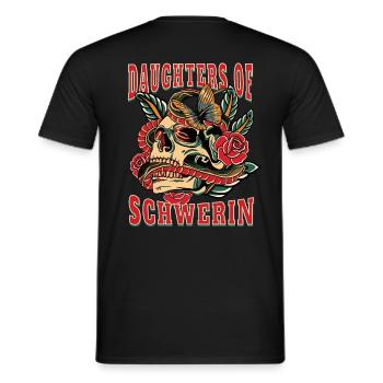 Schwerin Frau Geschenk daughters of Schwerin - Männer T-Shirt - Schwarz - Hinten - AI Model Male 178 light (178cm)