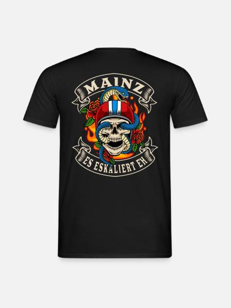 Mainz Biker Geschenk es eskaliert eh Mainz - Männer T-Shirt - Schwarz