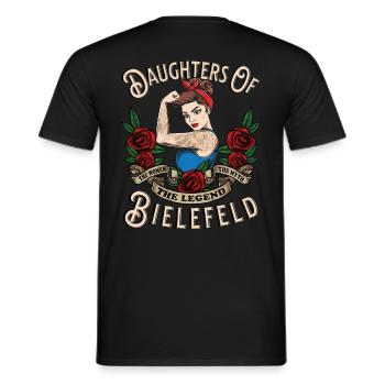 Bielefeld Frau Geschenk filles de Bielefeld - T-shirt homme - noir - Dos - AI Model Male 178 light (178cm)