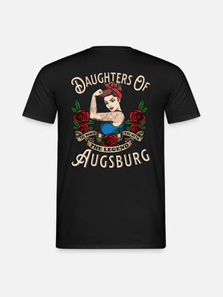 Augsburg Frau Geschenk daughters of Augsburg - Männer T-Shirt - Schwarz