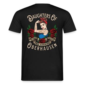 Oberhausen Frau Geschenk filles d’Oberhausen - T-shirt homme - noir - Dos - AI Model Male 178 light (178cm)