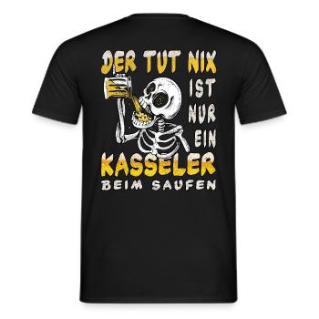 Kassel der tut nix Saufen Kostüm - Männer T-Shirt - Schwarz - Hinten - AI Model Male 178 light (178cm)