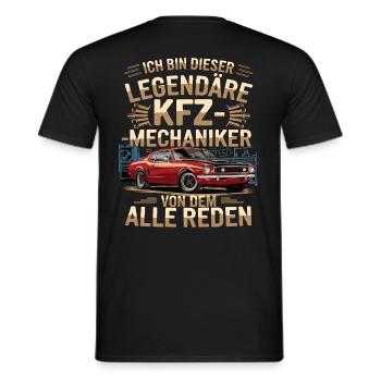 Ich Bin Dieser Legendäre KFZ-Mechaniker - Männer T-Shirt - Schwarz - Hinten - AI Model Male 178 light (178cm)